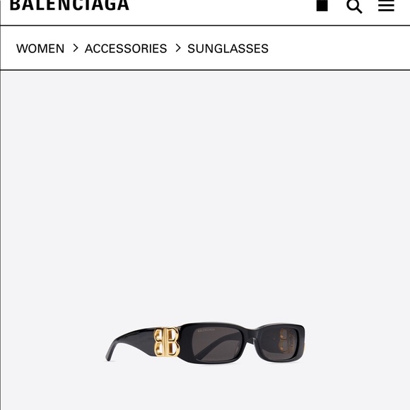 Balenciaga style Sunglasses 🕶 & earrings set - Picture 5 of 7
